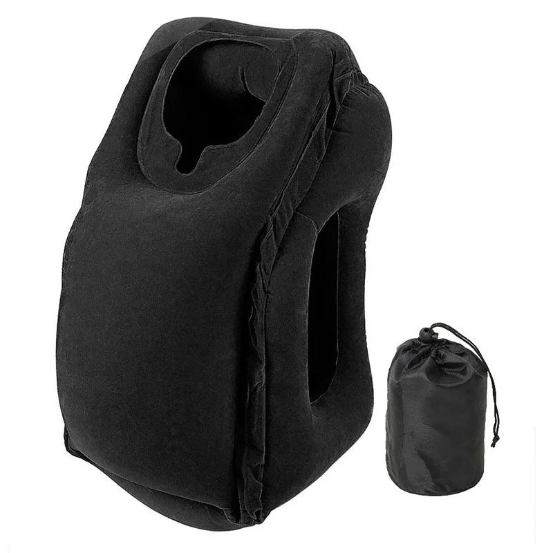 DreamFly Travel Pillow-Inflatable Air Cushion Travel Pillow Chin Support Cushions for Airplane ,Car, Office