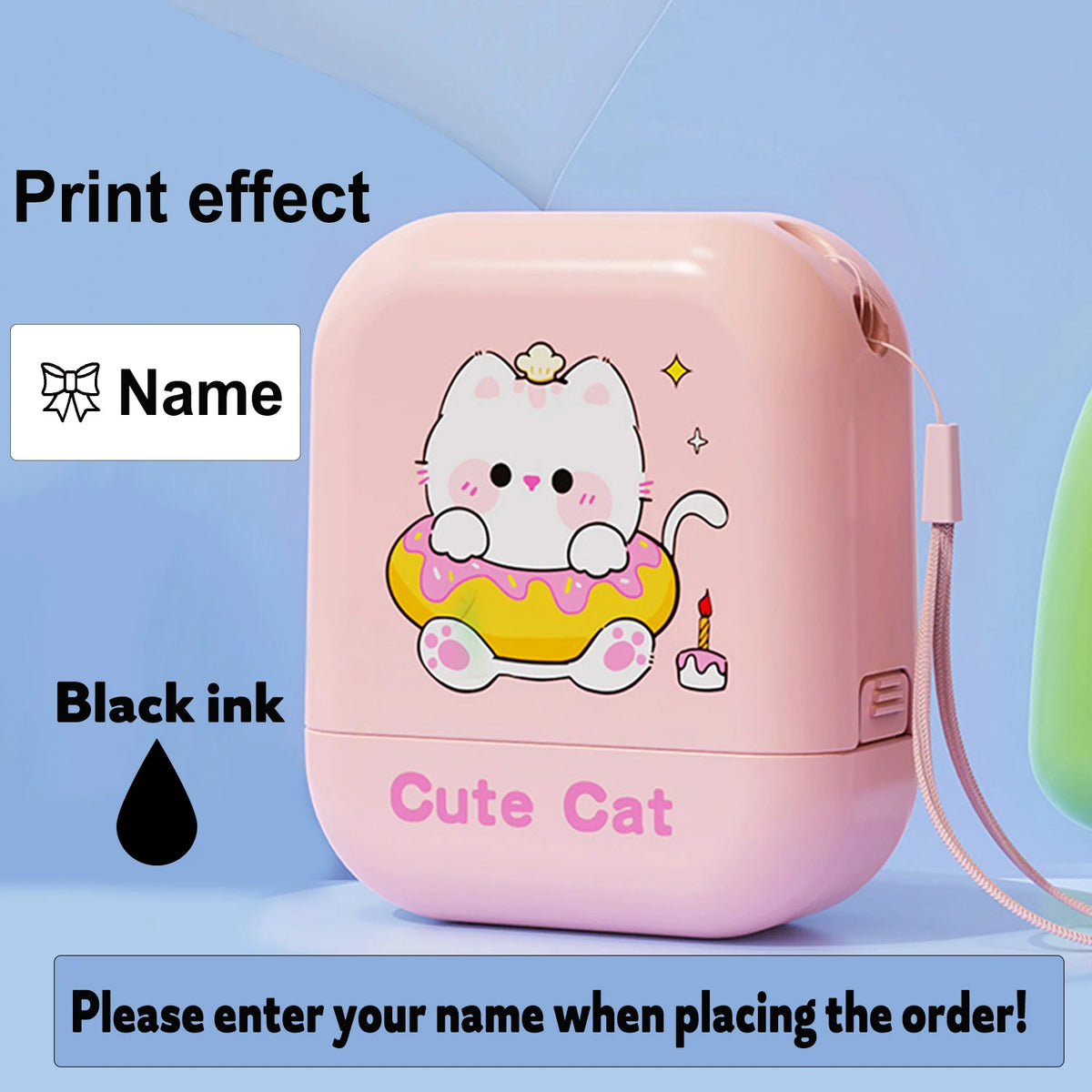 Custom Baby Name Stamp Kit -Personalized Waterproof Name Seal with Eco Ink, School Supplies & Kindergarten Gift Ideas
