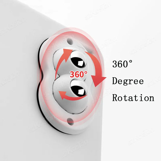 Quick Move-  Self Adhesive Caster Wheels 360 Degree Rotation for Furniture