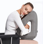 DreamFly Travel Pillow-Inflatable Air Cushion Travel Pillow Chin Support Cushions for Airplane ,Car, Office