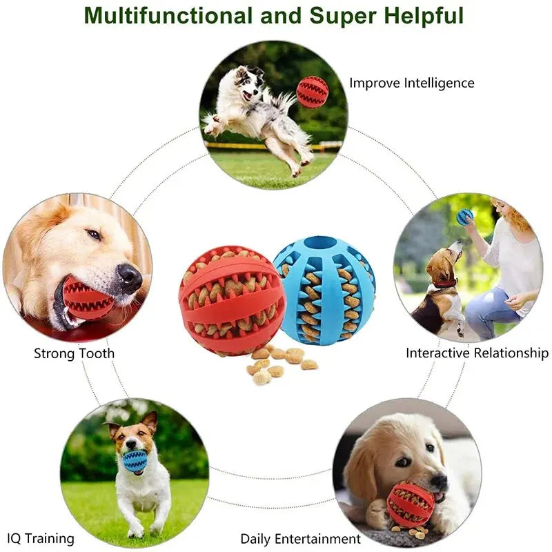 PupBall- Nontoxic Bite Resistant Toy Ball for Pet Dogs Puppy,Cats