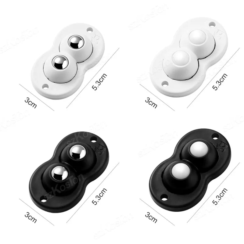 Quick Move-  Self Adhesive Caster Wheels 360 Degree Rotation for Furniture