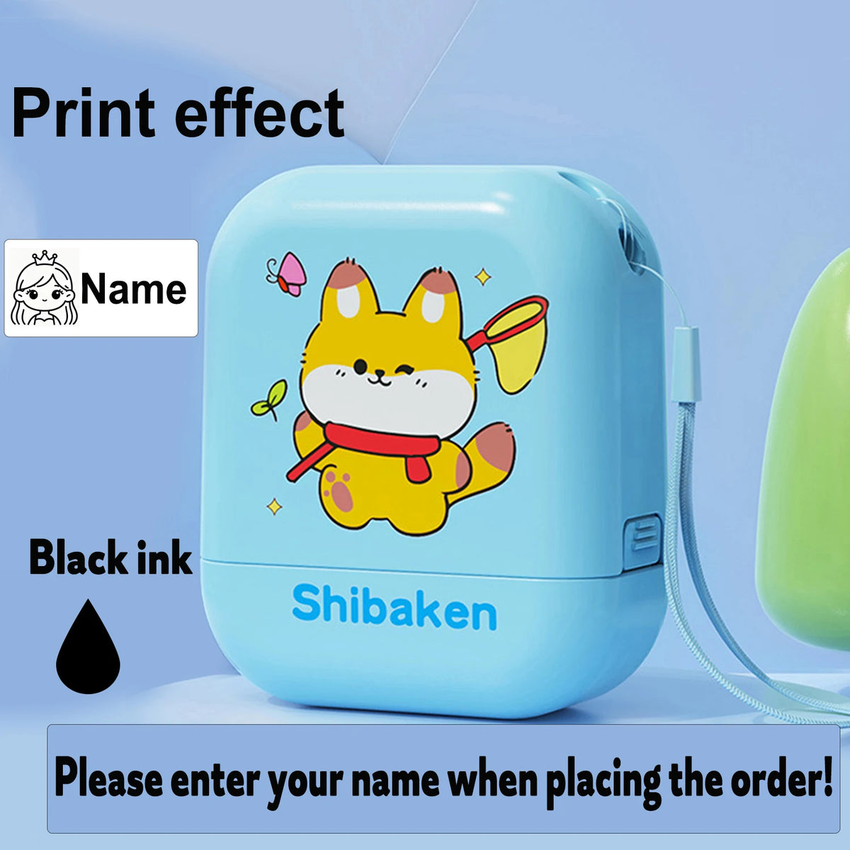 Custom Baby Name Stamp Kit -Personalized Waterproof Name Seal with Eco Ink, School Supplies & Kindergarten Gift Ideas