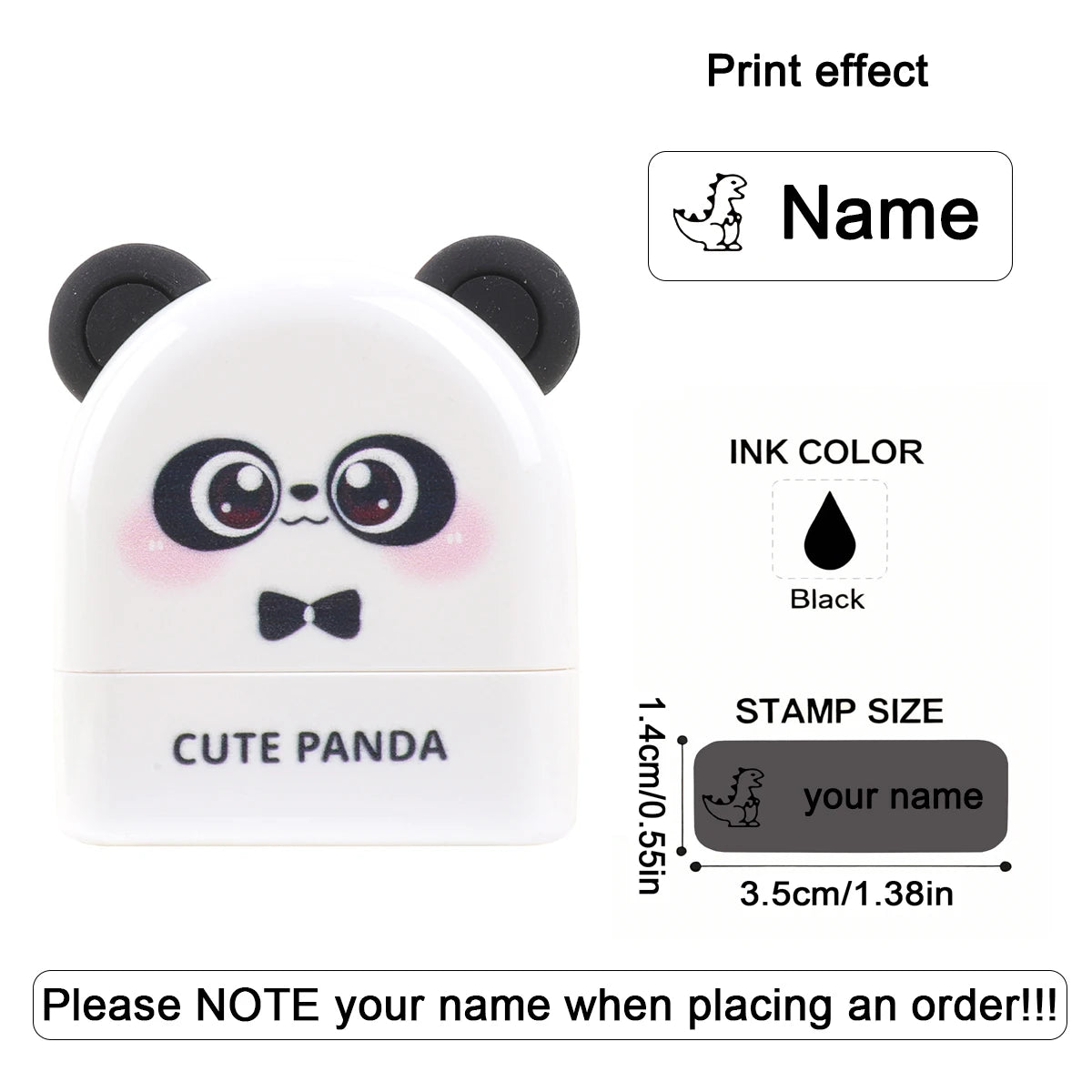 Custom Baby Name Stamp Kit -Personalized Waterproof Name Seal with Eco Ink, School Supplies & Kindergarten Gift Ideas