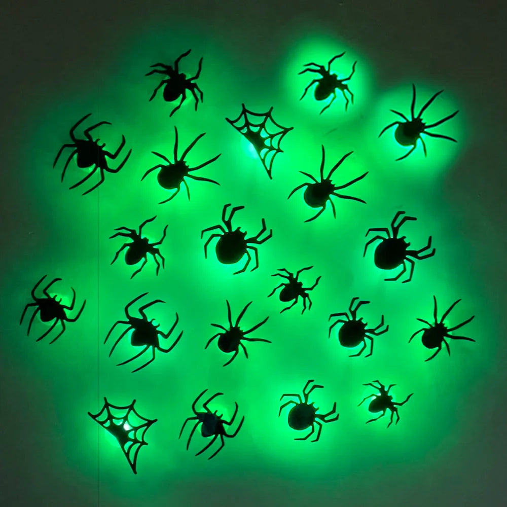 Halloween Bat/Spider: Decor Night 3D Lights Wall Sticker for Halloween Party Decoration