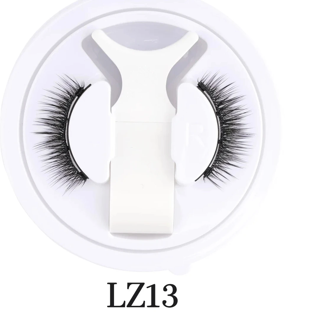 LashPop -1 Pair Reusable Magnetic Lashes  with Clip Tweezers.
