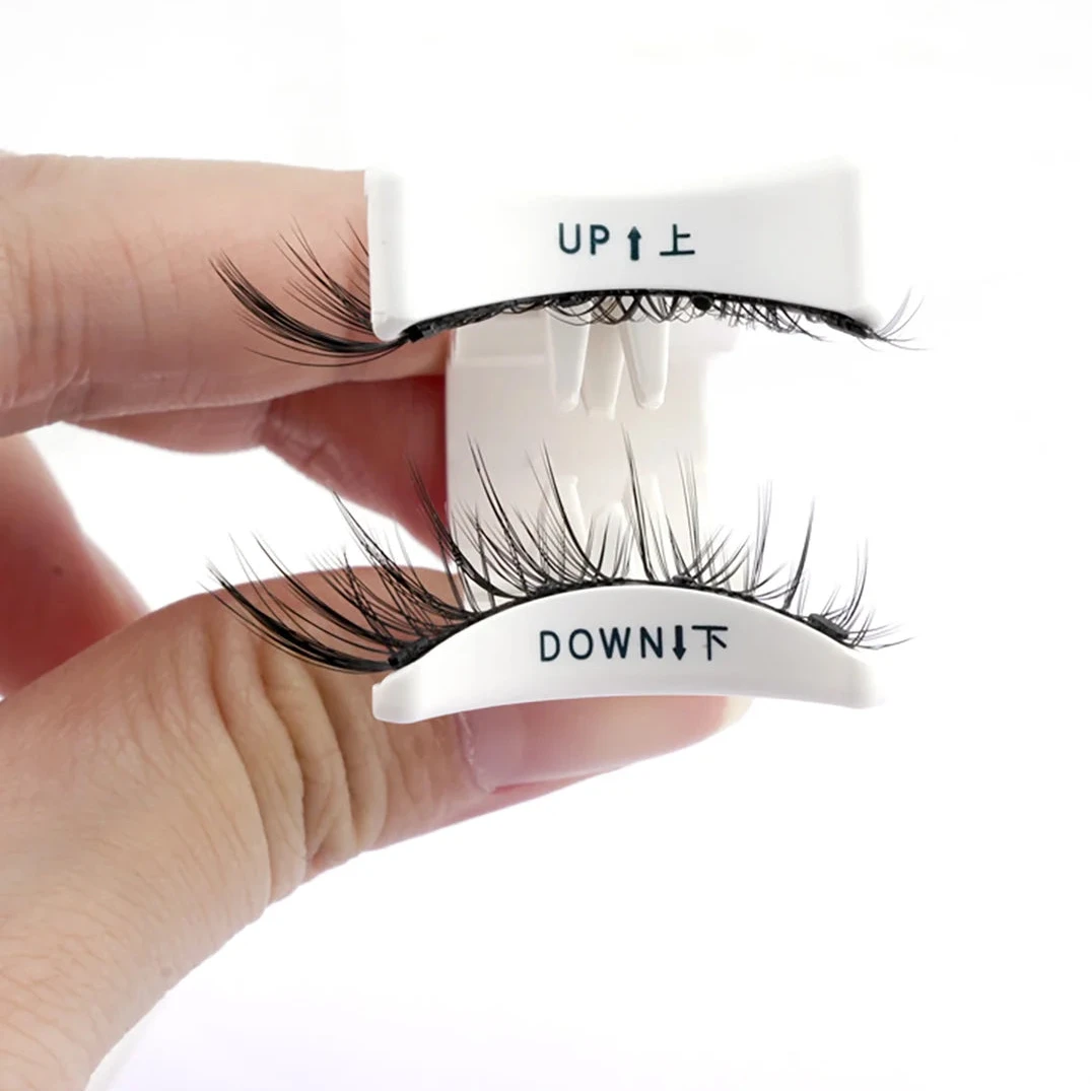 LashPop -1 Pair Reusable Magnetic Lashes  with Clip Tweezers.